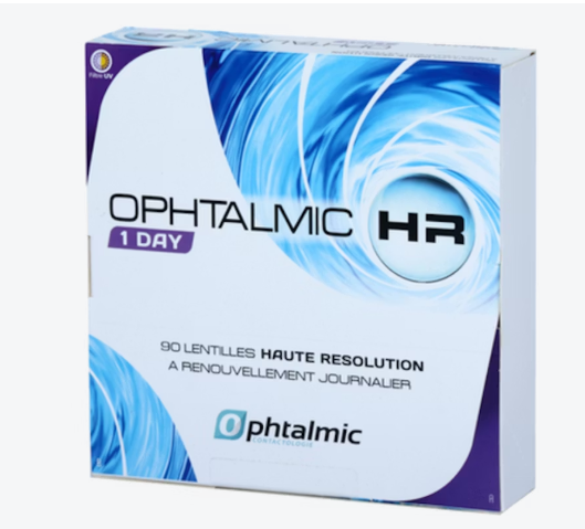 -1.00 LENTILLES OPHTALMIC HR 1 DAY 90